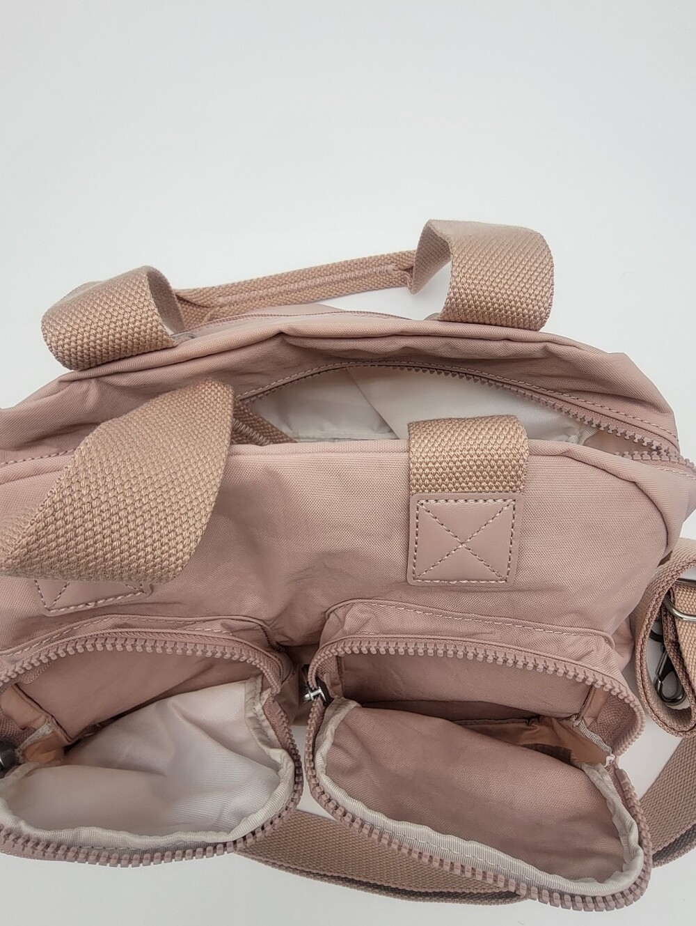 Kipling Dusty Rose Nylon Shoulder Bag with Monkey Charm - Picture 3 of 3